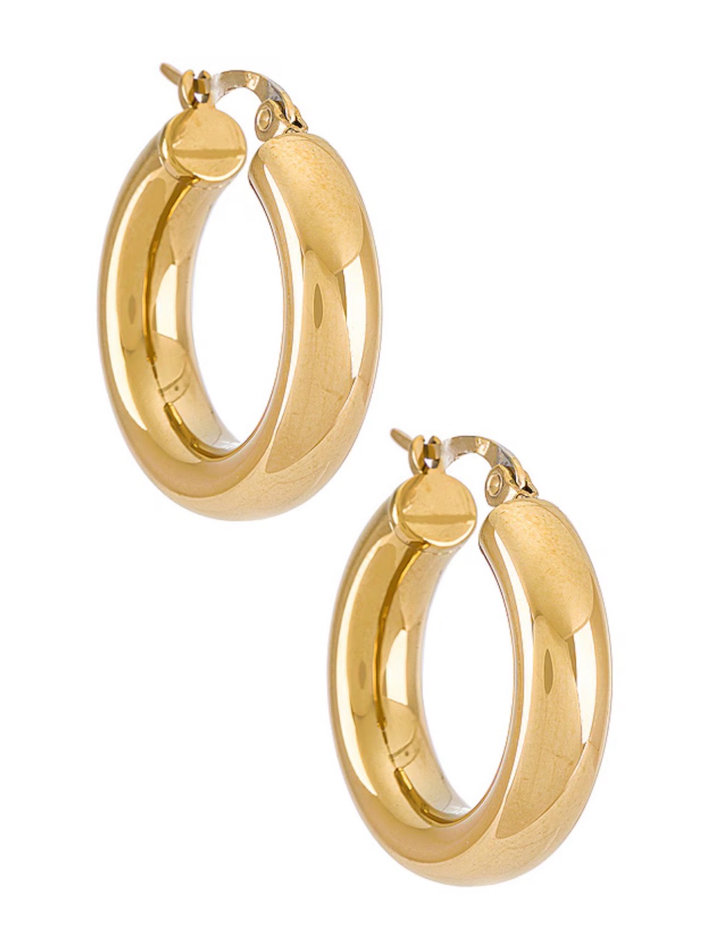 Shashi Gold Chunky Hoop Earrings